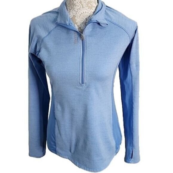 Reebok Womens 2 tone blue 1/4 zip jacket, Medium - Picture 1 of 8